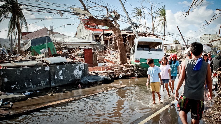 Inondazioni in Filippine effetti del mutamento climatico 